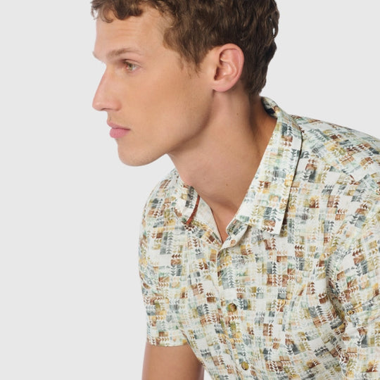 23440305-050 shirt short sleeve printed linen no excess overhemd crop2