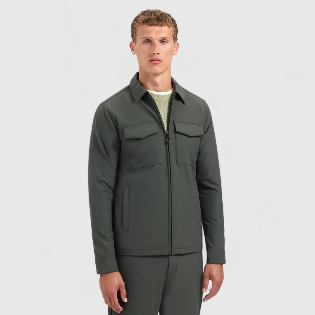 29510804-124 No Excess Overshirt Sedoc Travel Dark Steel