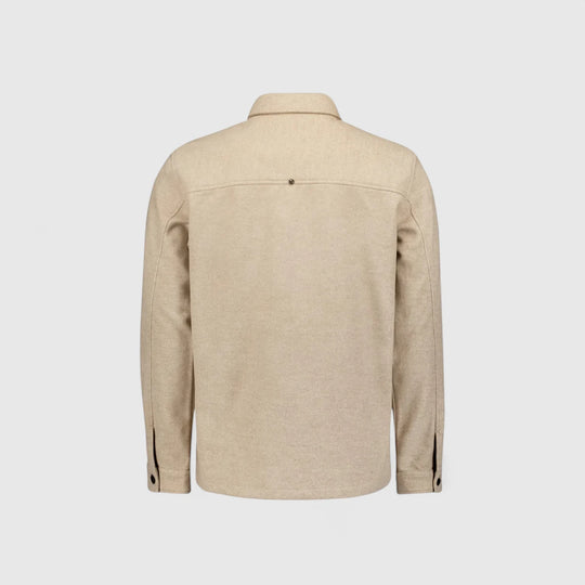 29510821SN-043 No Excess Overshirt Button Closure Melange Khaki
