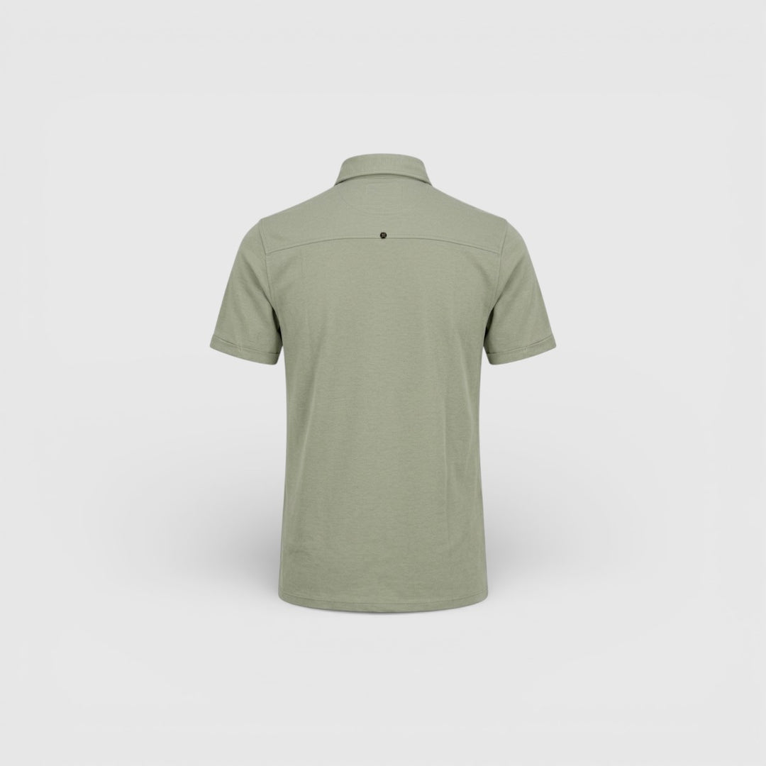 No Excess Overhemd met Korte Mouwen van Twill Jersey