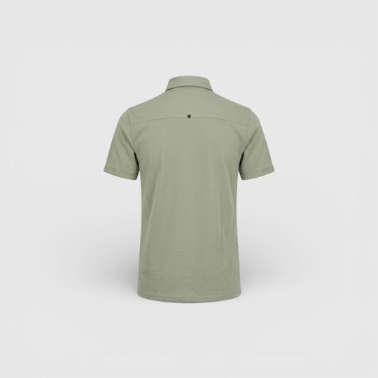 No Excess Overhemd met Korte Mouwen van Twill Jersey