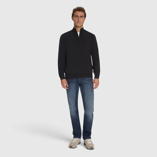 No Excess Trui Half-Zip Melange