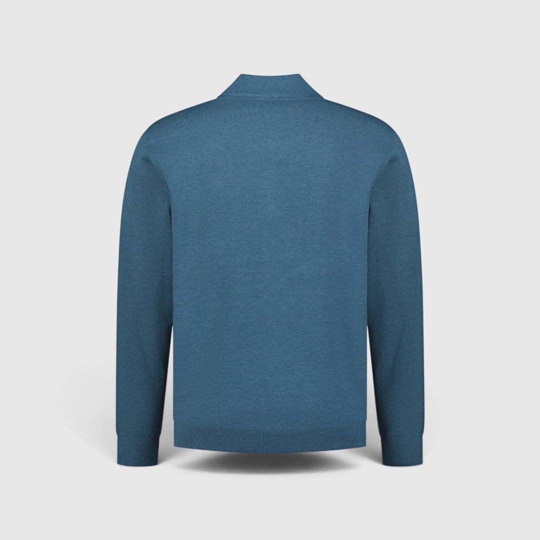 No Excess Trui Half-Zip Melange