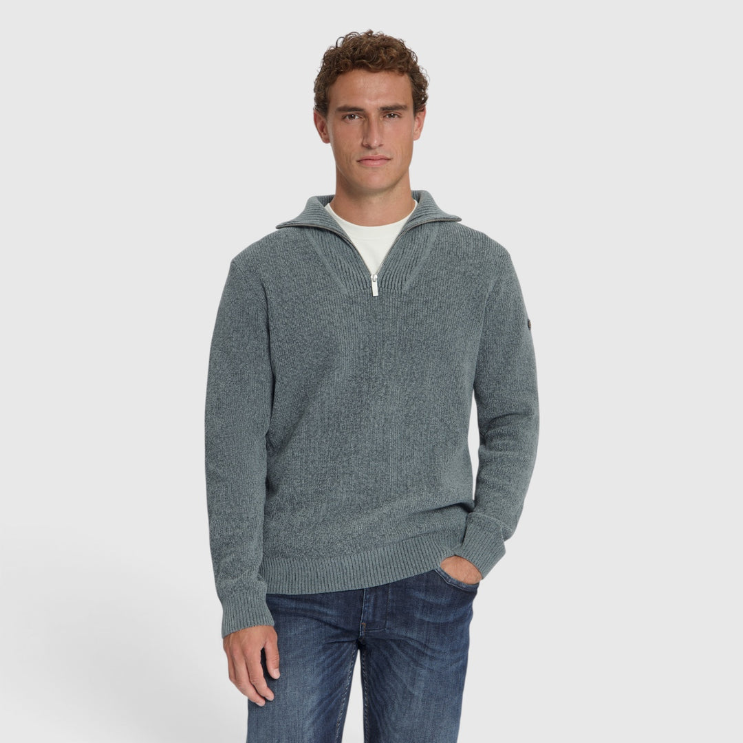 No Excess Trui Half-Zip Chenille