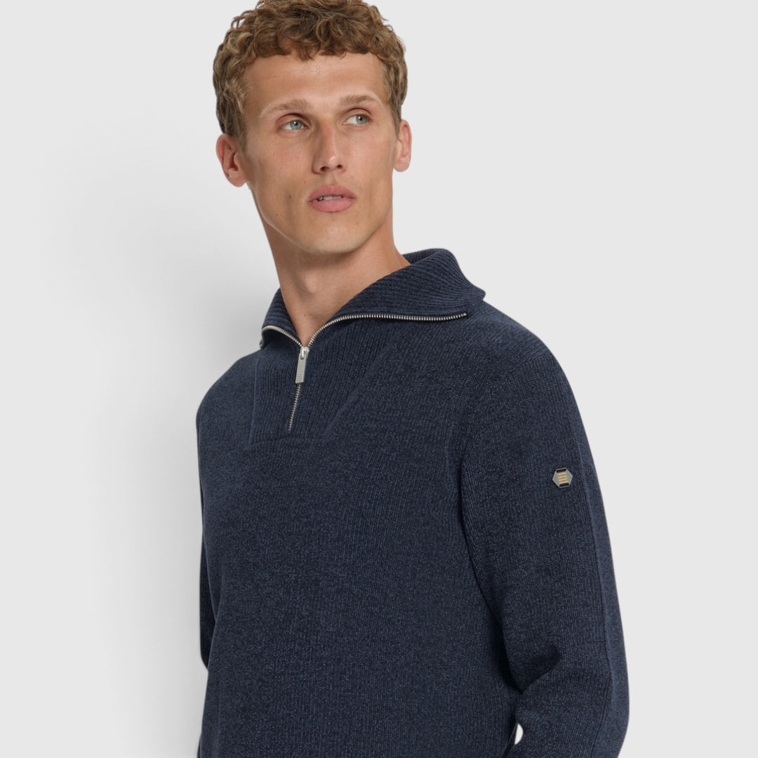 No Excess Trui Half-Zip Chenille