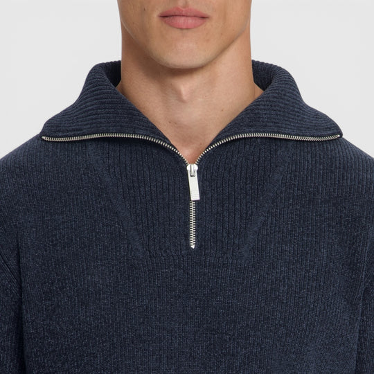 No Excess Trui Half-Zip Chenille