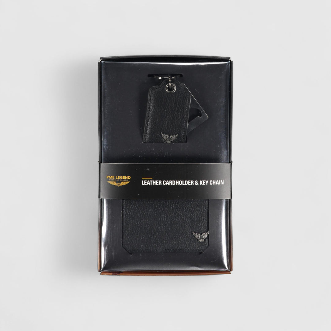 PBX2510605-999 PME Legend Cadeauset Kaarthouder & Sleutelhanger Flesopener Black / Zwart