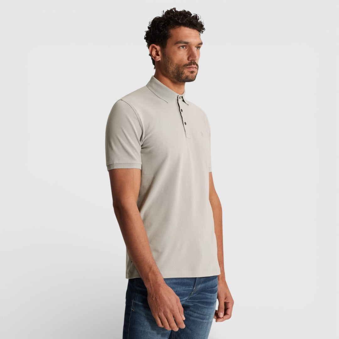 CPSS2603851-9105 Cast Iron Polo Slim Fit Fijn Piqué  Iron / Grey