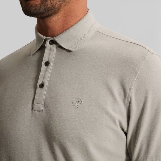 CPSS2603851-9105 Cast Iron Polo Slim Fit Fijn Piqué  Iron / Grey