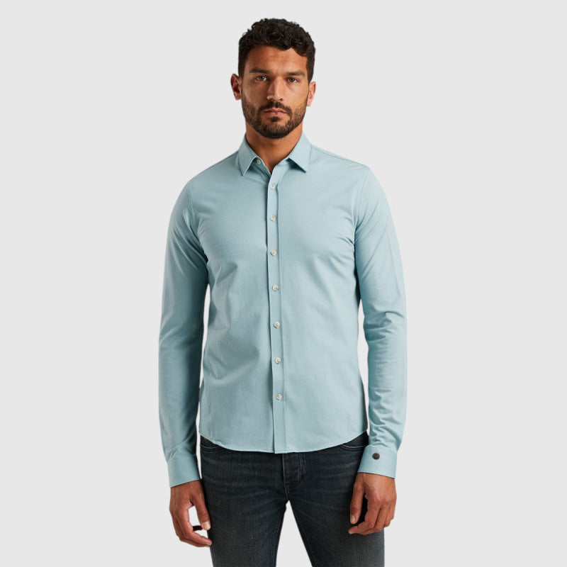 Cast Iron Long Sleeve Shirt Twill Jersey M Overhemd