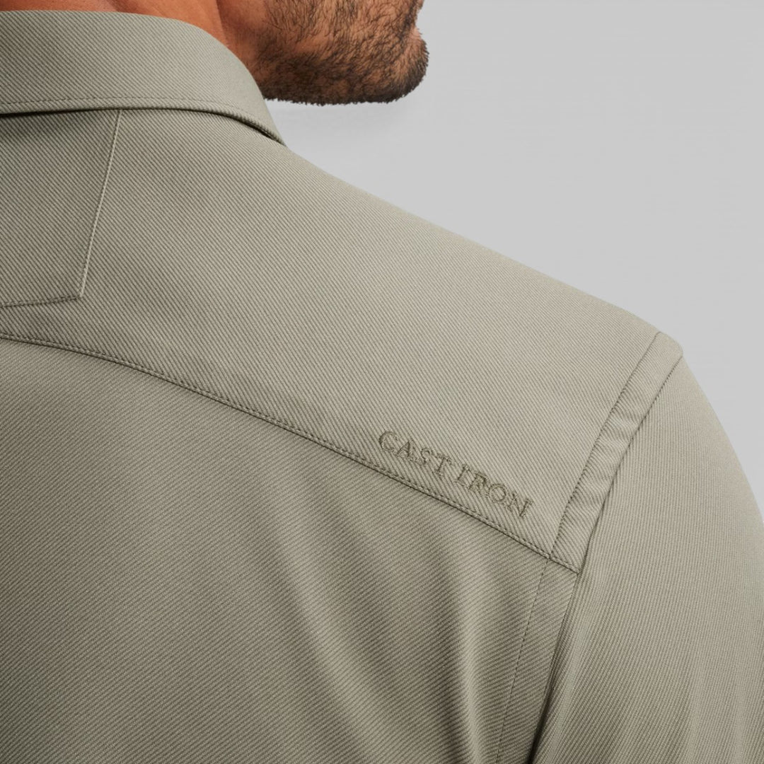 CSI2602200-6478 Cast iron Shirt Twill Jersey 2 Tone Dried Sage