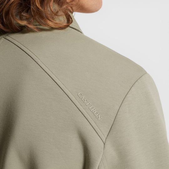 CSW2602411-6478 Cast Iron Overshirt Sweat jacket Dried Sage / Grijs
