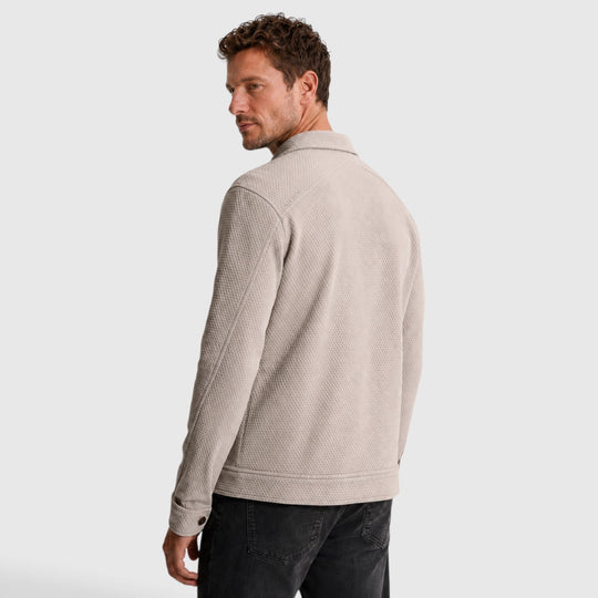 Cast Iron Overshirt Sweat Jacket Trucker Look