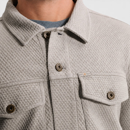 Cast Iron Overshirt Sweat Jacket Trucker Look