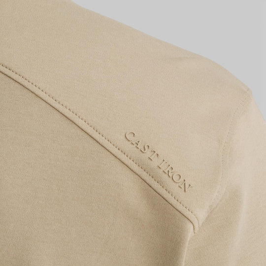 CTSS2603560-8023 Cast Iron Crewneck Regular Fit Interlock Amuminum / Bruin