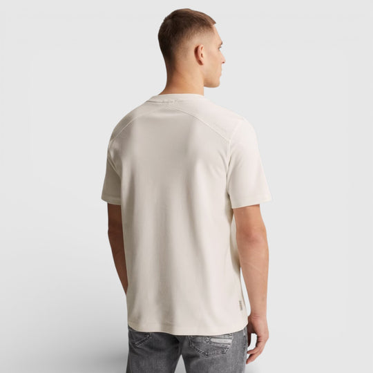 CTSS650001-7002 Cast Iron Crewneck Regular Fit Interlock Snow White / Wit