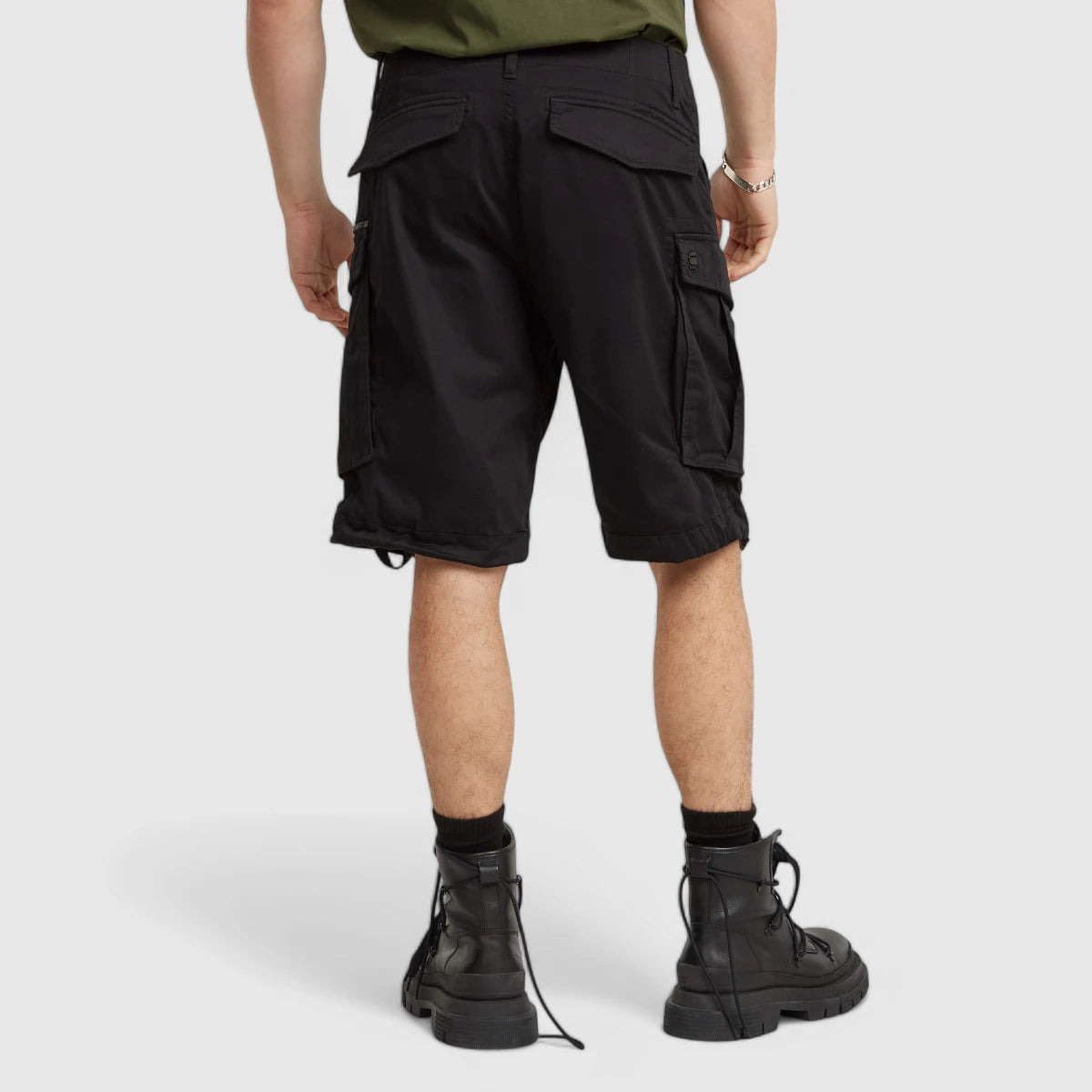 D08566-5126-990 G-Star Rovic Zip Relaxed 1/2 Short Black