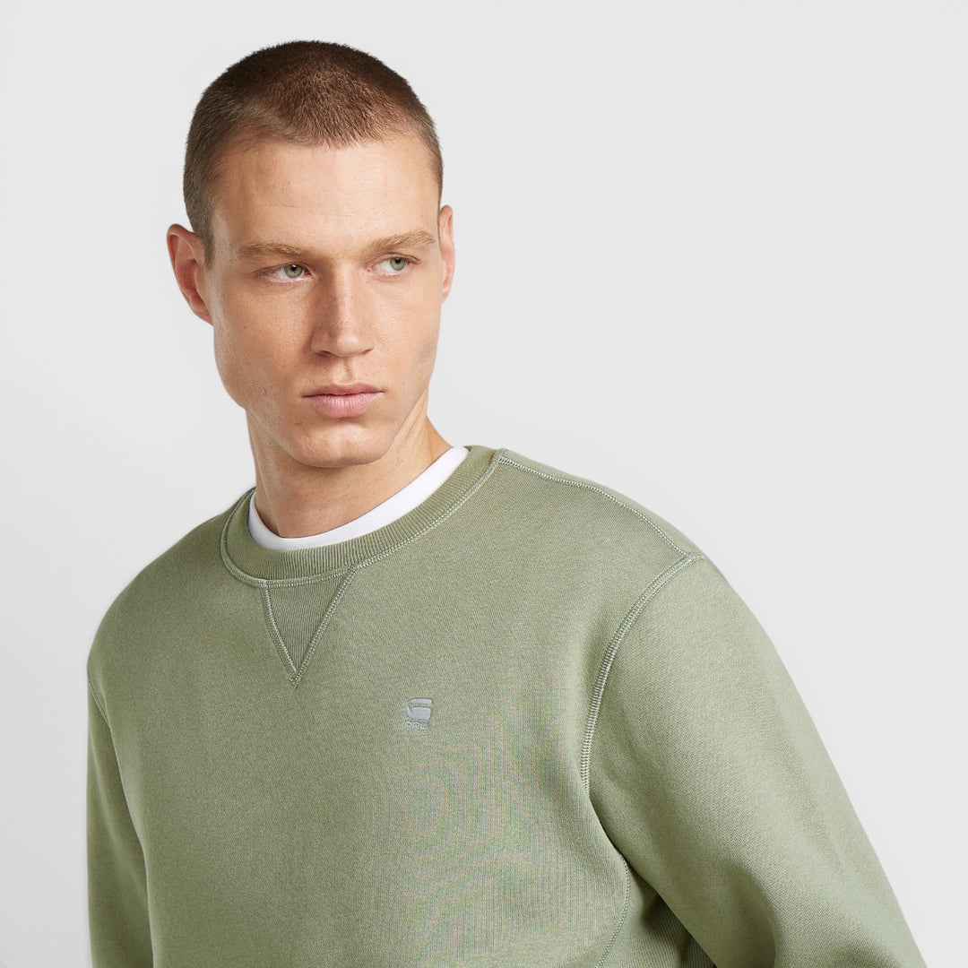 D16917-C235-B441 G-Star RAW Sweater Premium Core Light Orphus / Groen