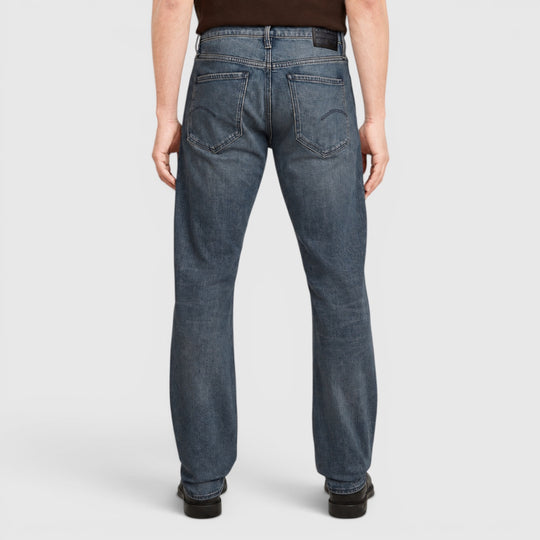 D23692-D775-G803 G-Star RAW Mosa Straight Jeans Antic Sand Blast / Donkerblauw