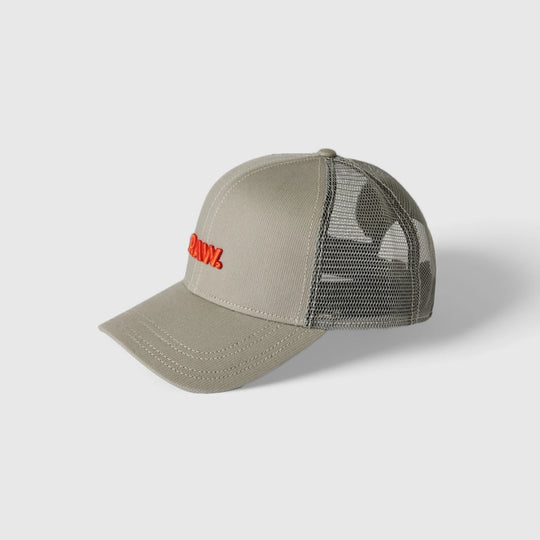 D23831-D190-G106 Raw Embro Baseball Trucker Cap Elephant Skin