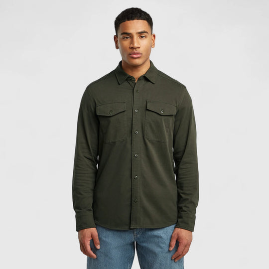 D26765-C784-995 G-star Overshirt Marine Jersey Asfalt