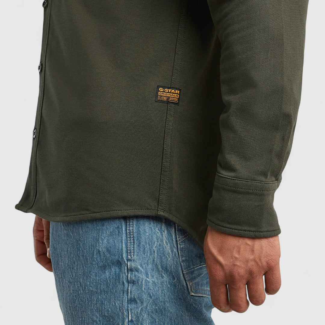 D26765-C784-995 G-star Overshirt Marine Jersey Asfalt
