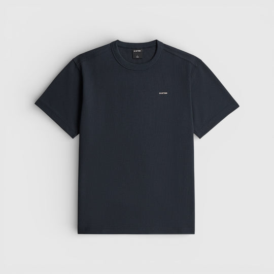 D28609-E383-C742 G-Star T-Shirt True Regular Structured Salute / Donkerblauw
