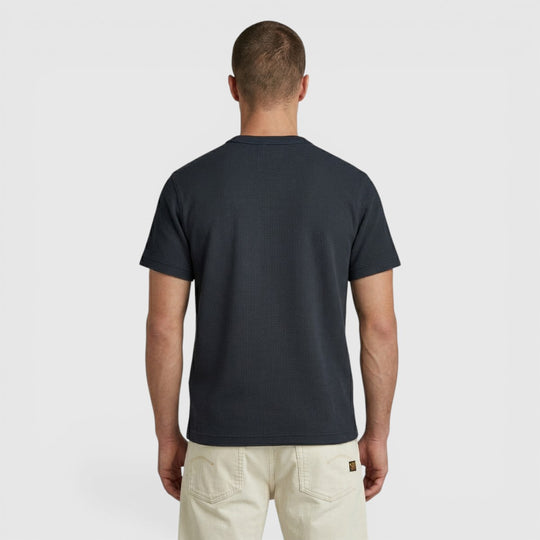 D28609-E383-C742 G-Star T-Shirt True Regular Structured Salute / Donkerblauw