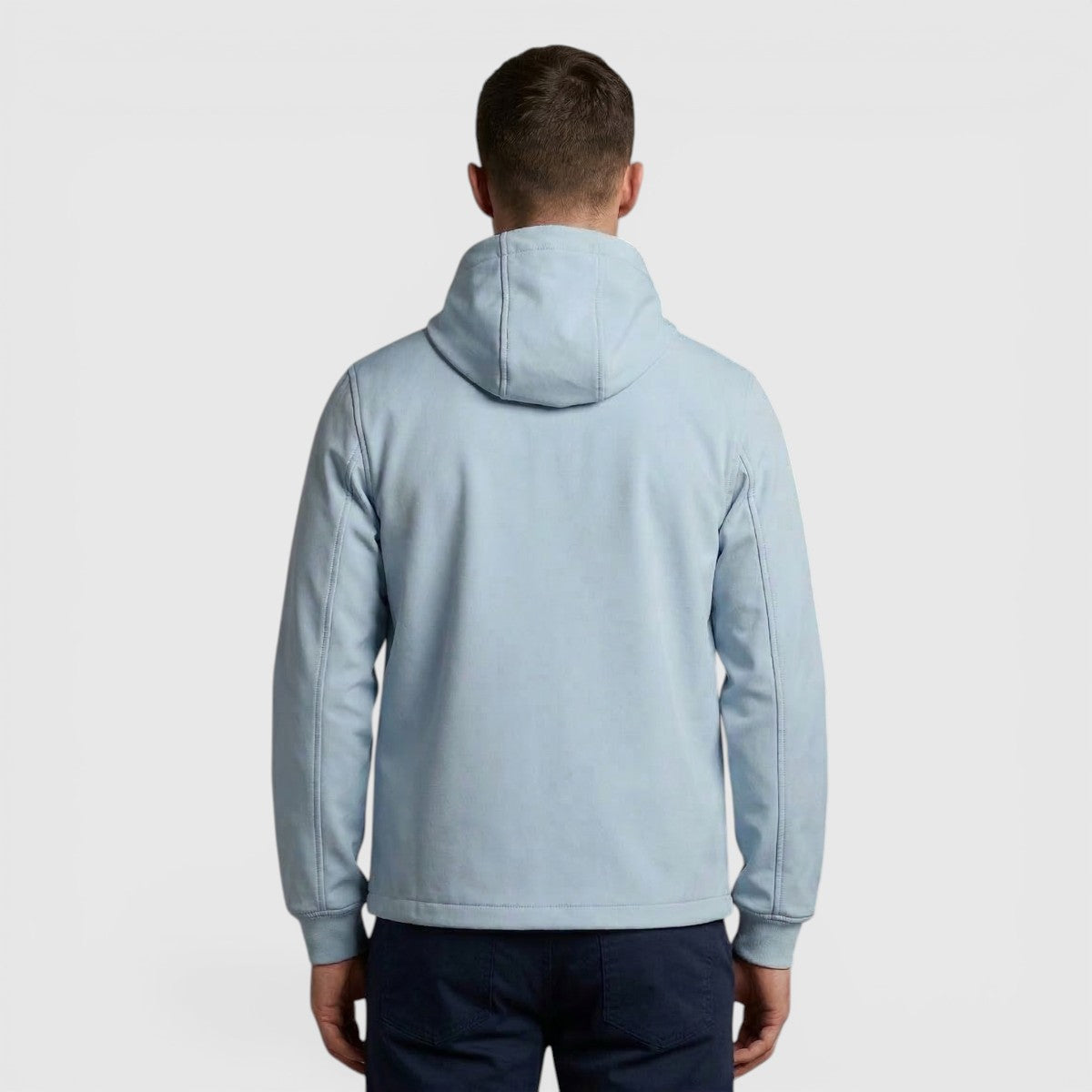 JK2200V-W596 Lyle & Scott Mesh Back Softshell Jacket Opal Blue