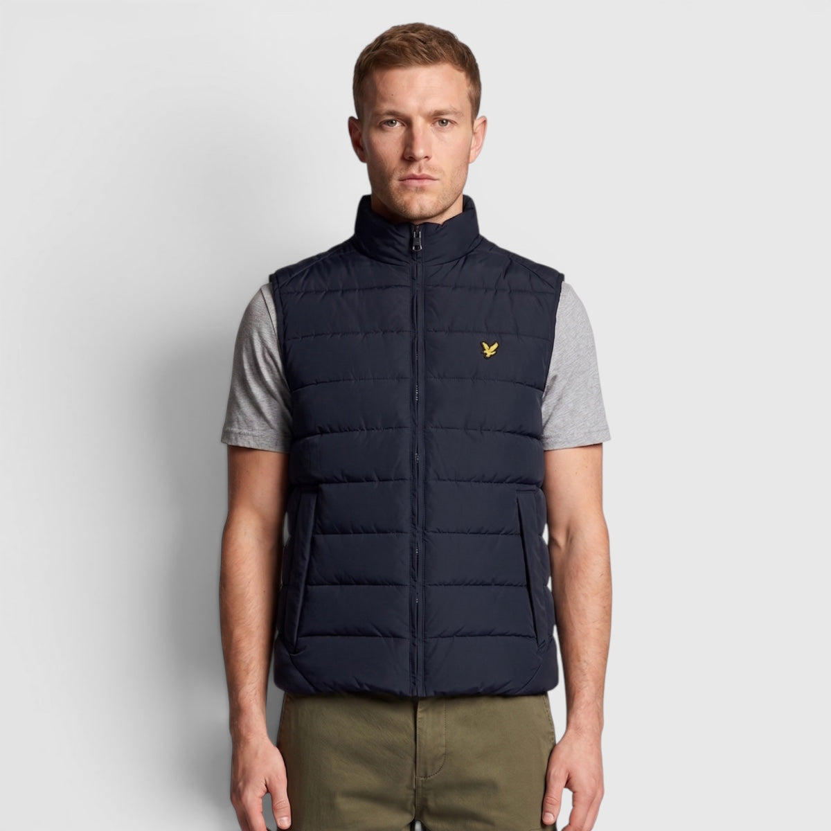 JK2401V-Z271 Lyle & Scott Bodywarmer Quilted Gilet Dark Navy