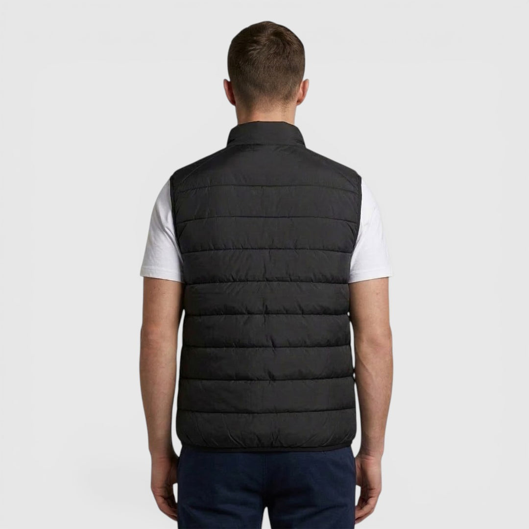 JK2401V-Z865 Lyle & Scott Bodywarmer Quilted Gilet Jet Black