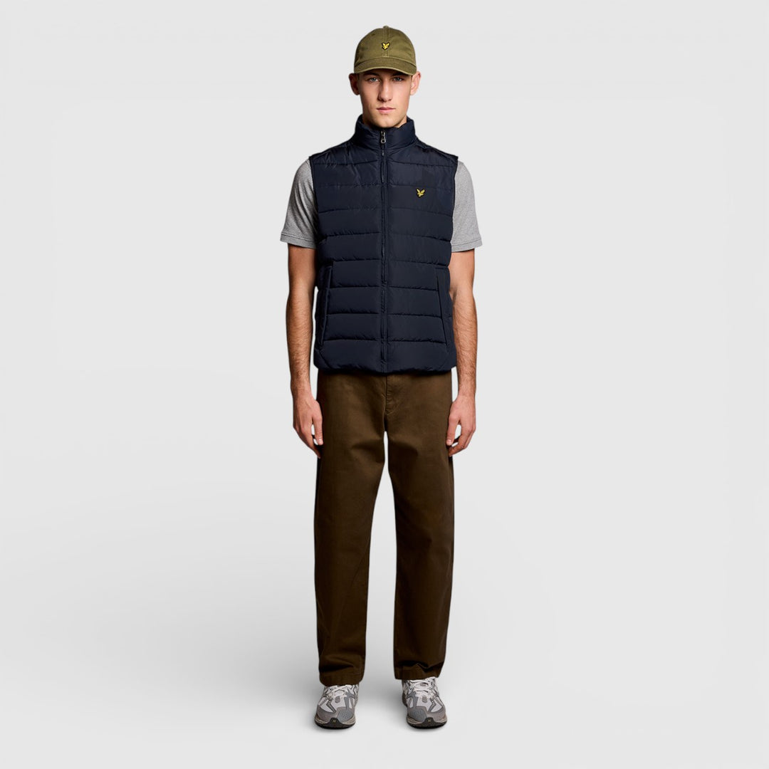 JK2401V-Z271 Lyle & Scott Bodywarmer Quilted Gilet Dark Navy