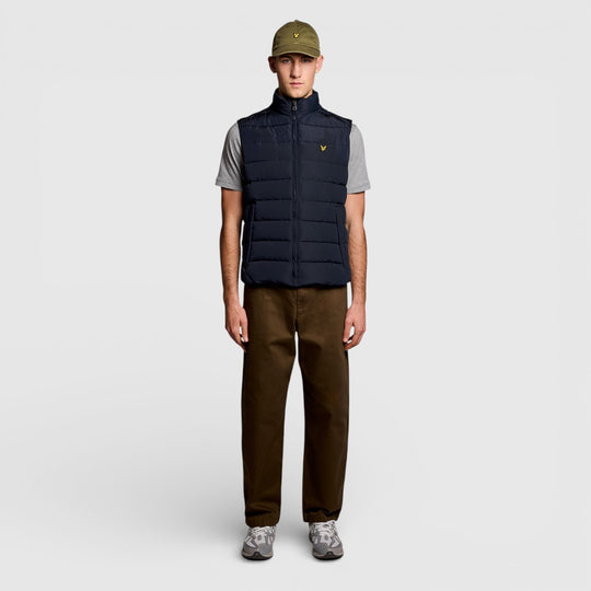 JK2401V-Z271 Lyle & Scott Bodywarmer Quilted Gilet Dark Navy