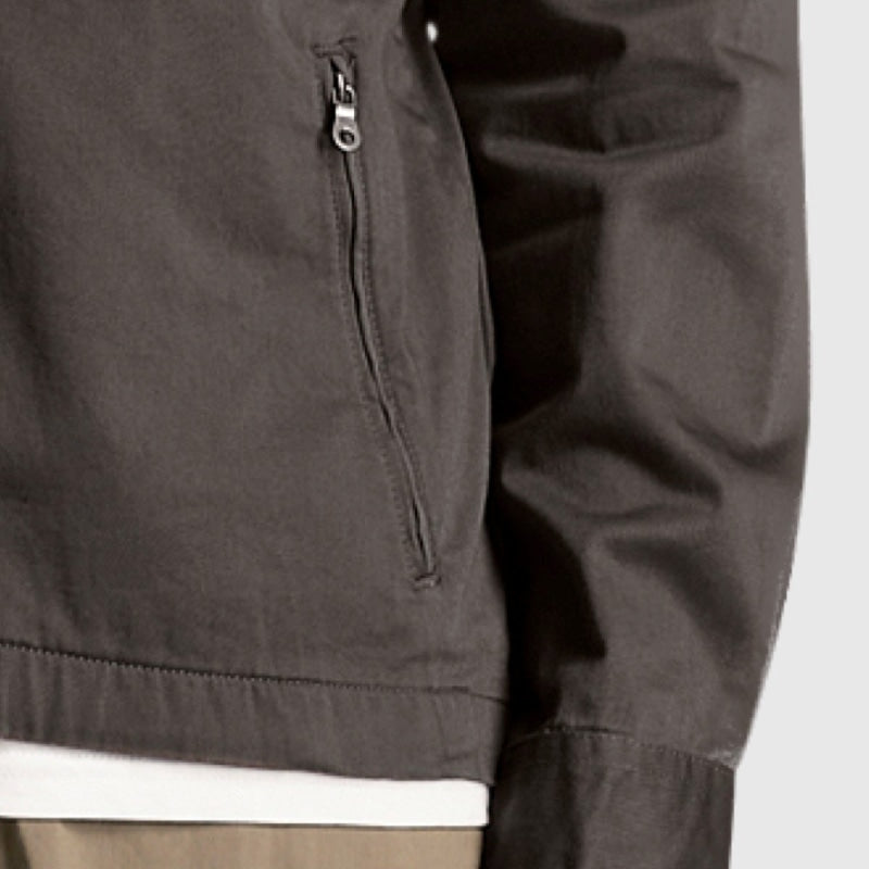 lw1910v w635 twill overshirt lyle & scott jack gunmetal crop4