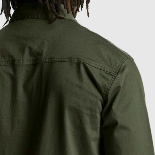lw1910v w995 twill overshirt lyle & scott jack mountain moss crop5