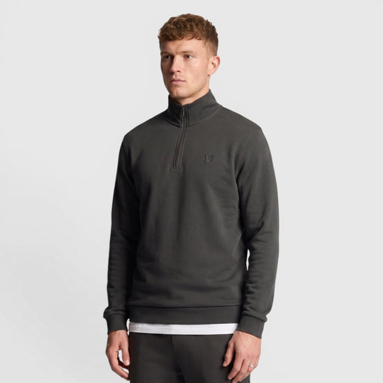 ML2022TON-W635 Lyle & Scott Tonal Eagle Quarter Zip Sweat