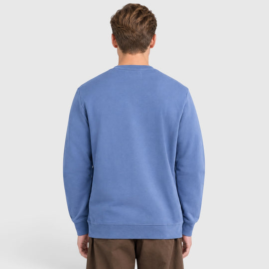 ML2255TONT-Y253 Lyle & Scott Sweater Superfine Crew Neck Smoke Blue / Rookblauw