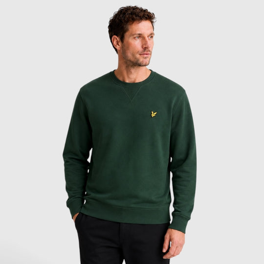ML424VOG-W486 Lyle & Scott Crew Neck Sweatshirt Dark Green