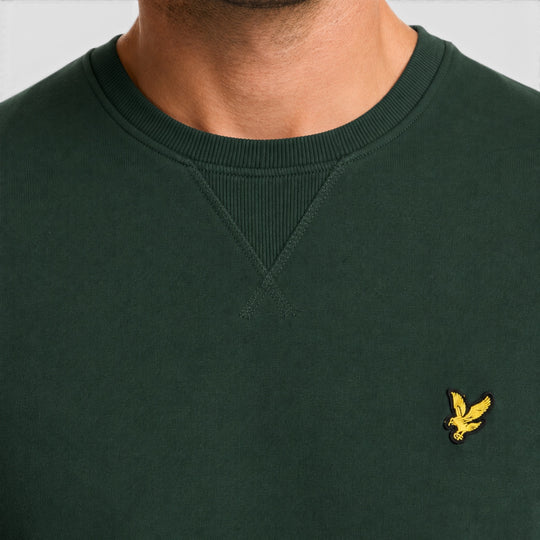 ML424VOG-W486 Lyle & Scott Crew Neck Sweatshirt Dark Green