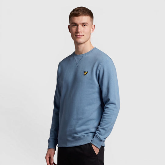 ML424VOG-X861 Lyle & Scott Crew Neck Sweatshirt Ocean Sky / Blauw