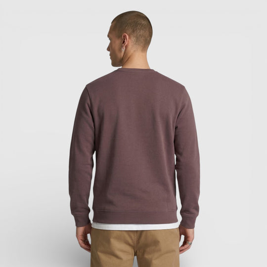 ML424VOG-X863 Lyle & Scott Crew Neck Sweatshirt Espresso / Bruin