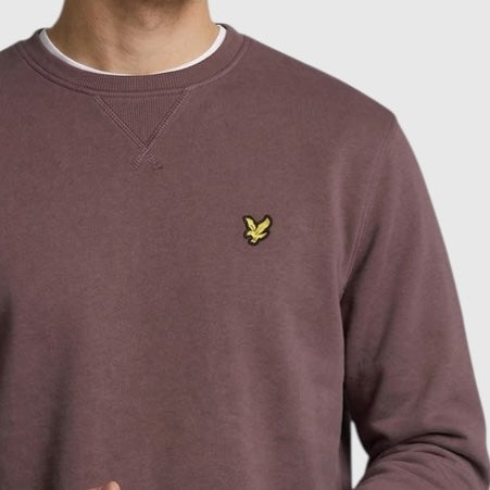 ML424VOG-X863 Lyle & Scott Crew Neck Sweatshirt Espresso / Bruin