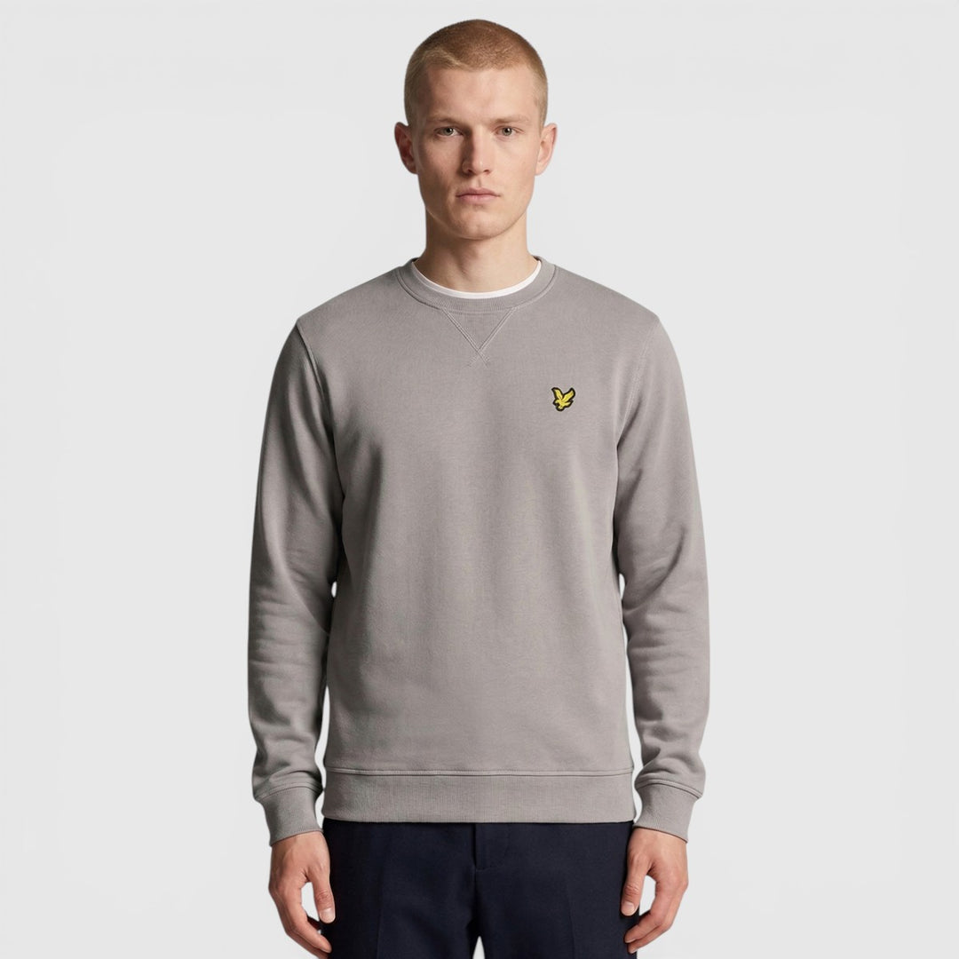 ML424VOG-Y043 Lyle & Scott Crew Neck Sweatshirt Gull Grey / Grijs