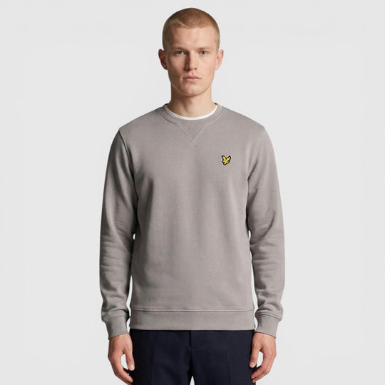 ML424VOG-Y043 Lyle & Scott Crew Neck Sweatshirt Gull Grey / Grijs