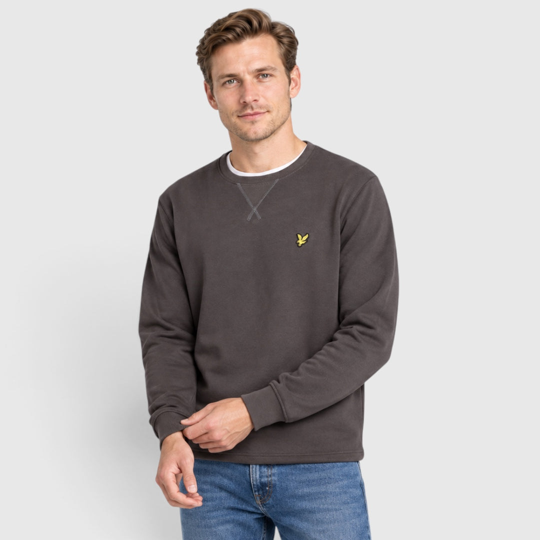 ML424VOG-W635 Lyle & Scott Crew Neck Sweatshirt GunMetal
