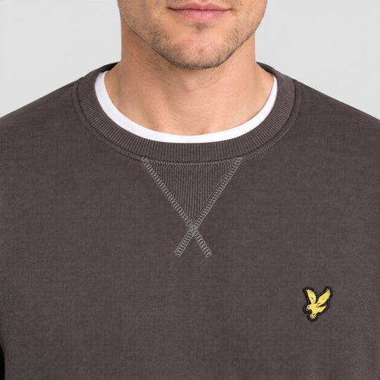 ML424VOG-W635 Lyle & Scott Crew Neck Sweatshirt GunMetal
