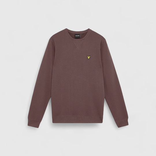 ML424VOG-X863 Lyle & Scott Crew Neck Sweatshirt Espresso / Bruin