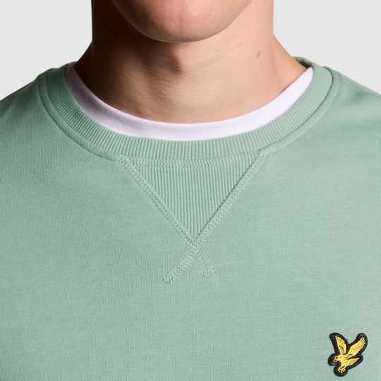 ML424VOG-X882 Lyle & Scott Crew Neck Sweatshirt Cold Mint / Groen
