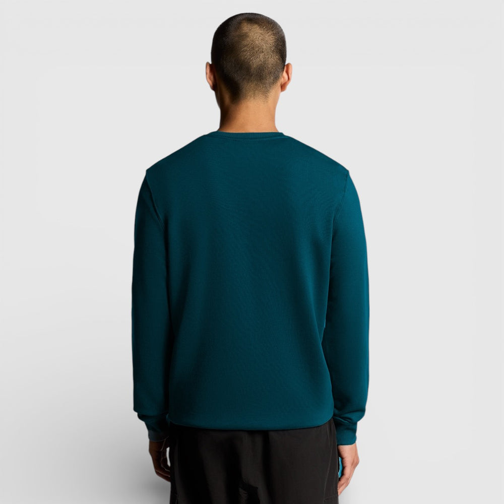 ML424VOG-Y066 Lyle & Scott Crew Neck Sweatshirt Rich Teal / Groen