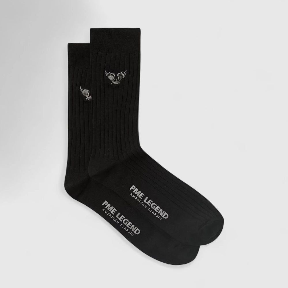 PAC2508922-999 PME Legend Socks Ribbed Socks Black / Zwart